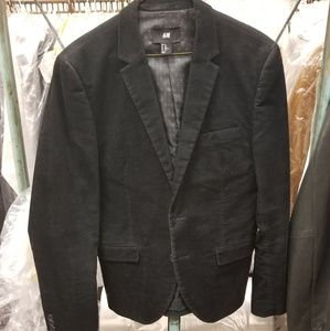 H&M Men's Black Corduroy Blazer